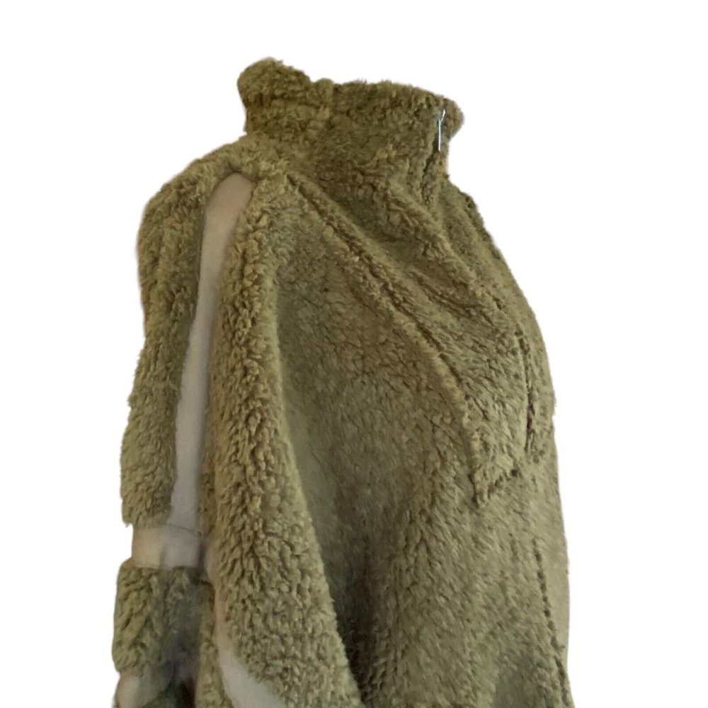 Free People Movement Women's Army Green Nantucket Fleece Plush Relaxed Slouchy L - Picture 5 of 13